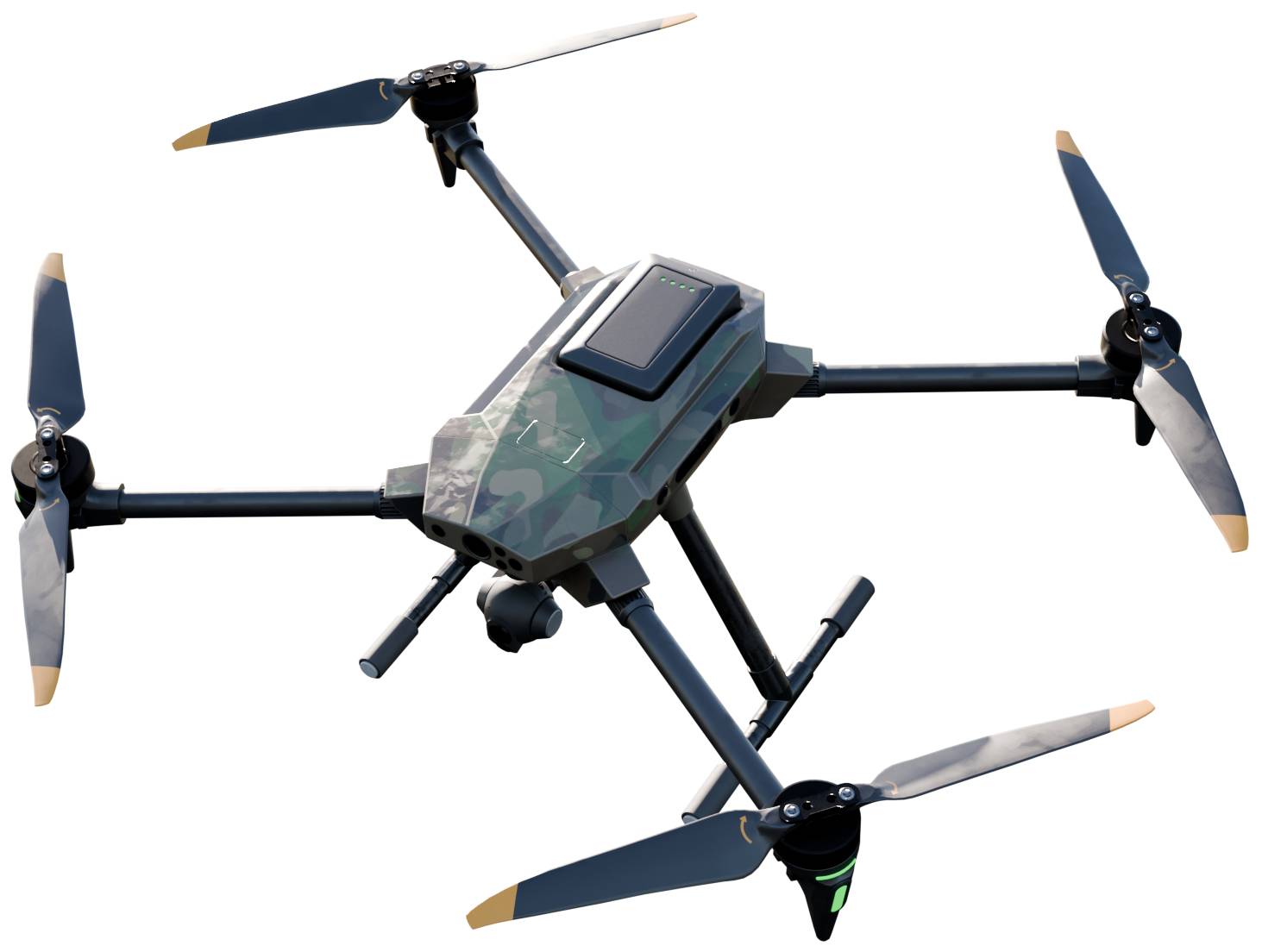 Or & Sable | Drone simulator perspective preview